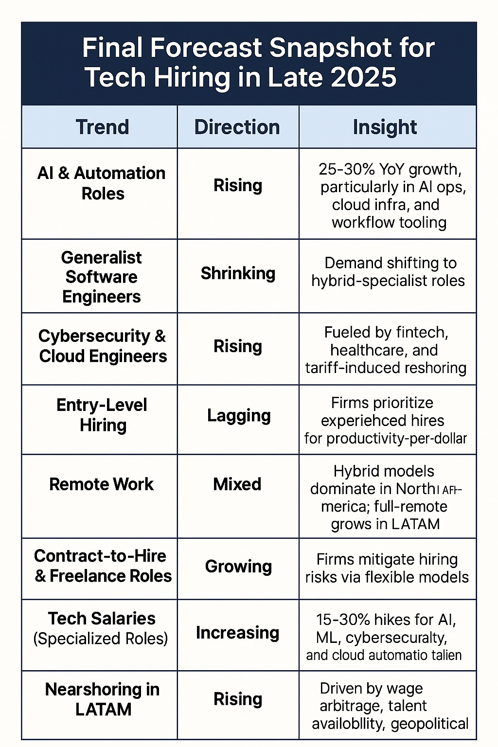 Tech Job Market 2025: Hiring Outlook & Trends